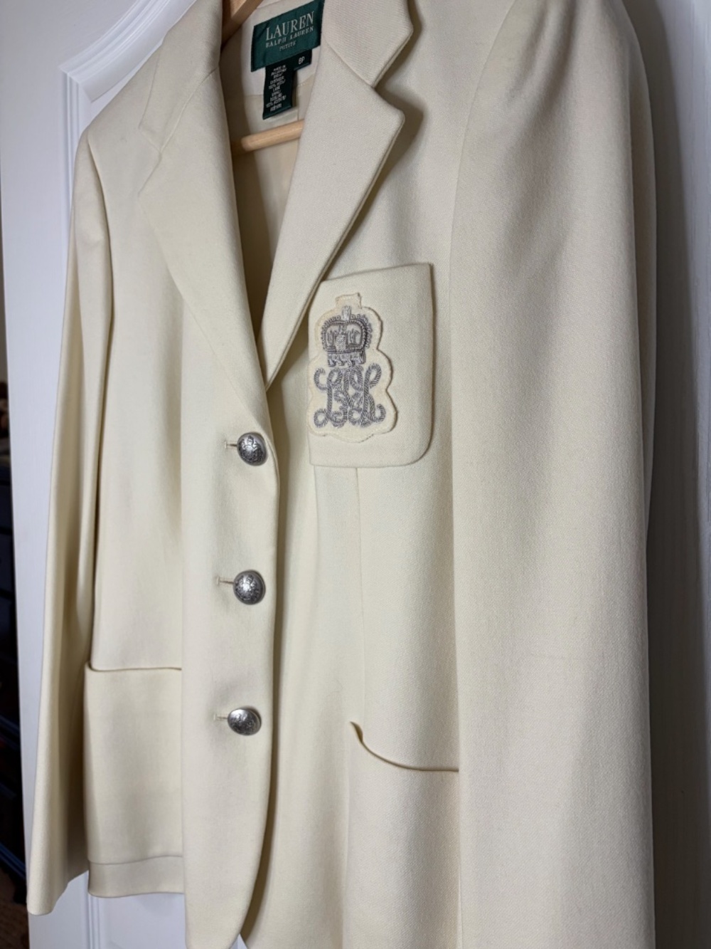 Lauren Ralph Lauren Classic Winter White Blazer - 6P NWT